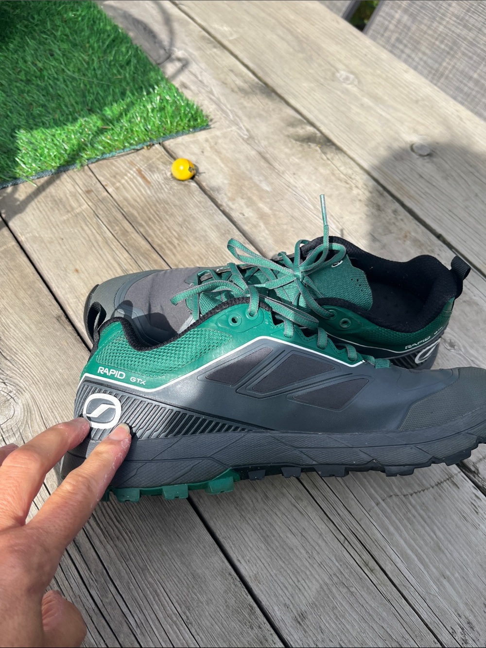 Scarpa Rapid GTX Trail Shoe - Green/Gray 8/42